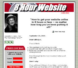 8 Hour Website program