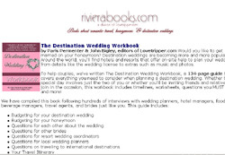 The Destination Wedding Workbook