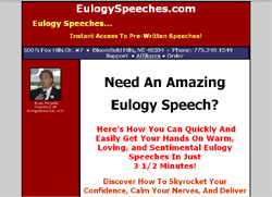 Eulogy Speeches: ­Instant Access To Pre-Written Speeches!